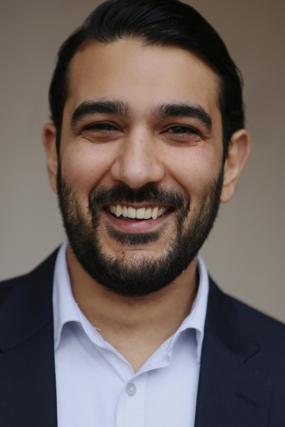 Hasaan Raza smiling